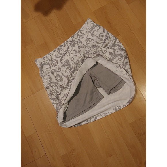 Seg'ments Luxe Skirt Skort Short Grey White Size Large Activewear Segments‎ - Picture 2 of 7